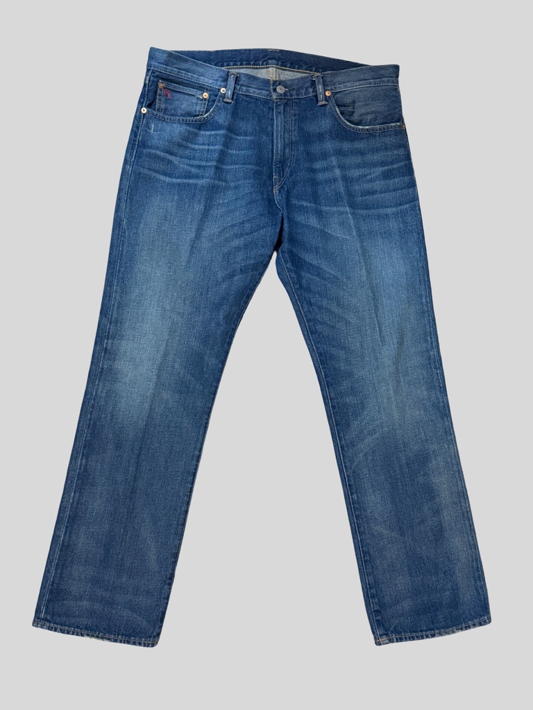 Polo By Ralph Lauren Men's Mid-Blue Straight-Leg Jeans
